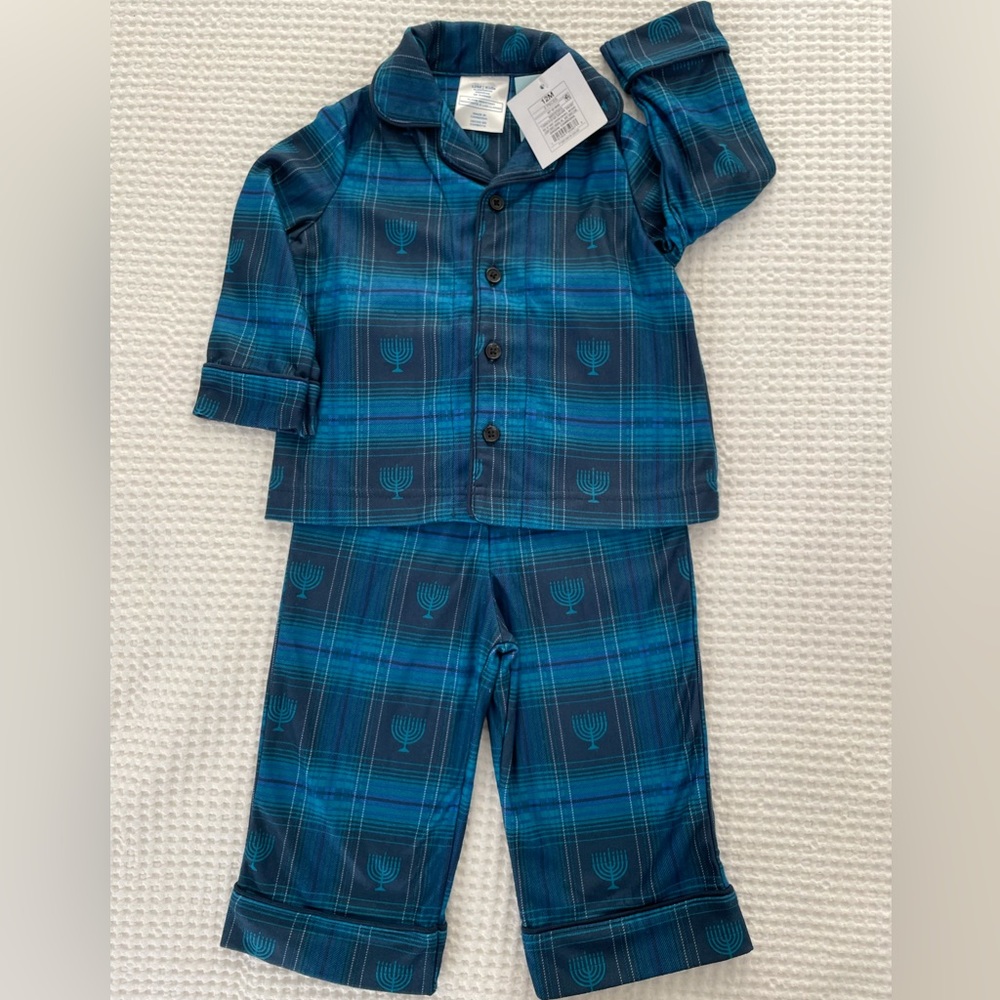 Hanukkah Holiday Baby Pajamas | Sleepwear Set Size 12 Months